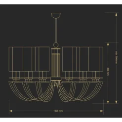 Kutek Lea ZW 12 - żyrandol