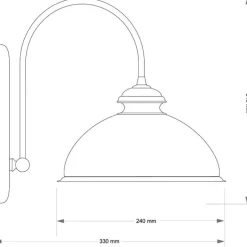 Kutek Lido K 1 - kinkiet stylowy