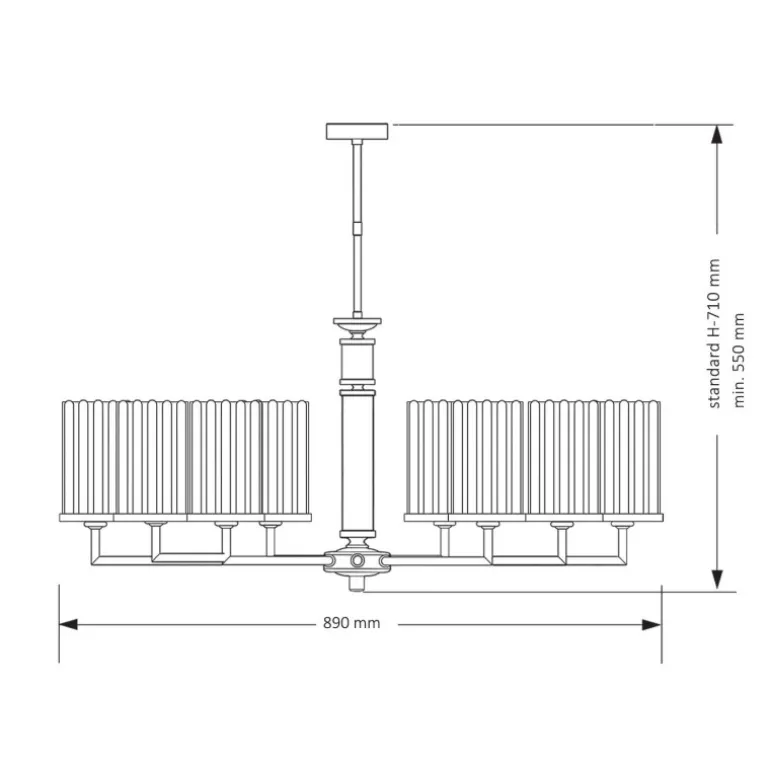 Kutek Mood Artu ryfel ZW-8 - lampa wisząca