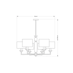 Kutek Mood Artu ZW-6 Elegancki Żyrandol