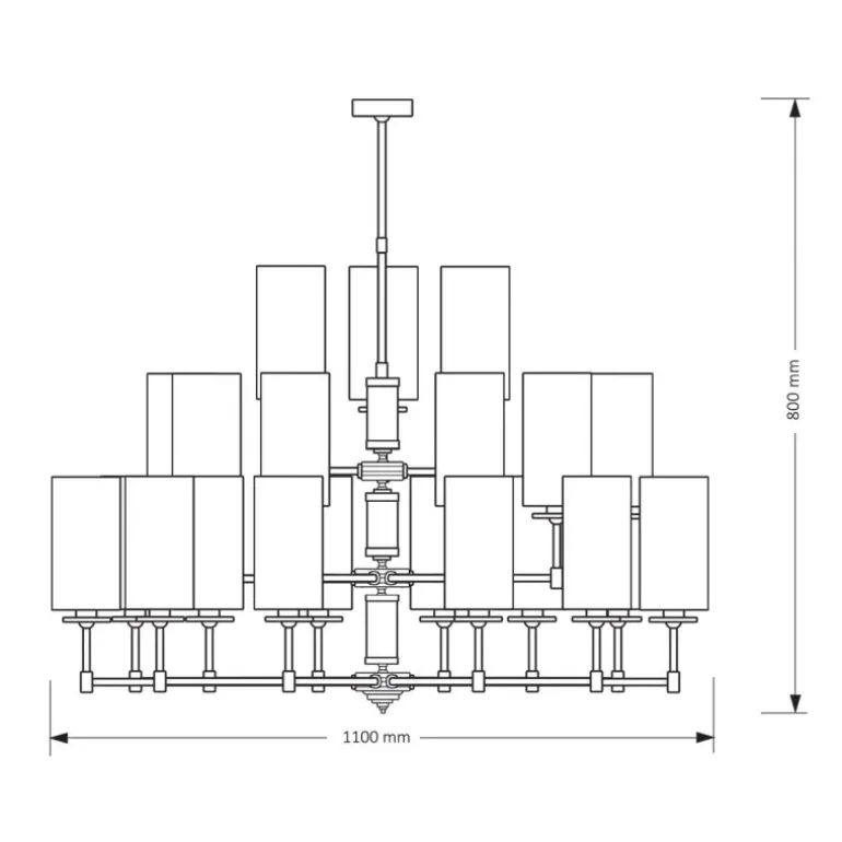 Kutek Mood Empoli ZW 12+6+3 - lampa wisząca