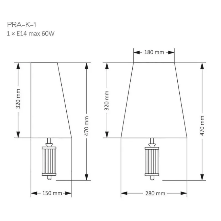 Kutek Mood Prato K1 - kinkiet nowoczesny