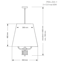 Kutek Mood Prato ZW 1 - lampa wisząca nowoczesna