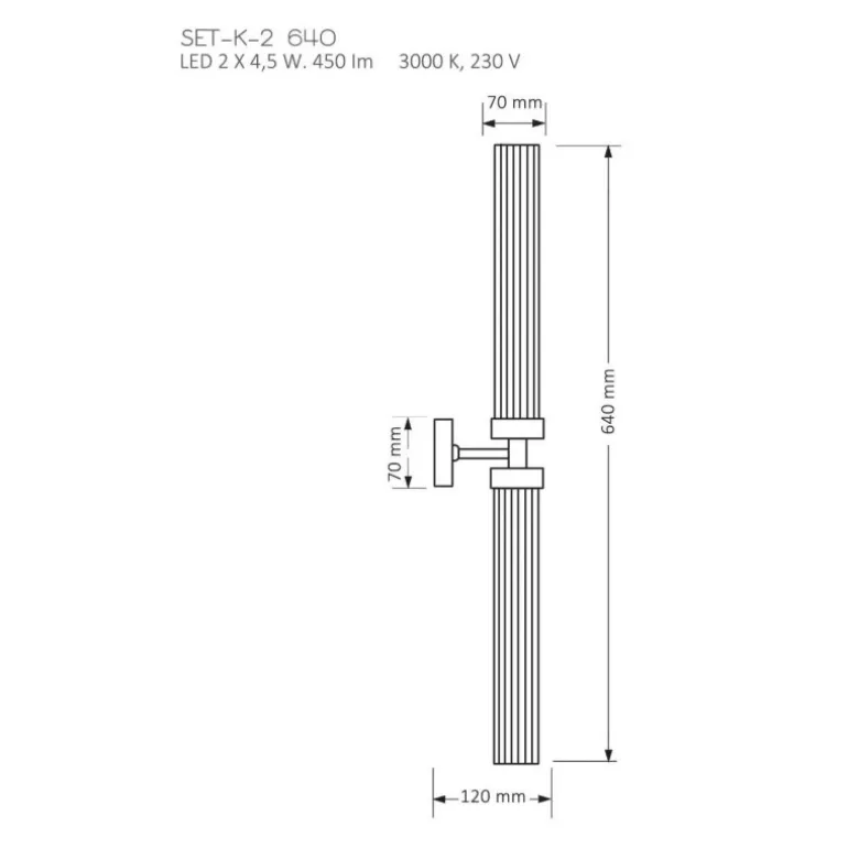 Kutek Mood Seti K-2 II 640 - kinkiet