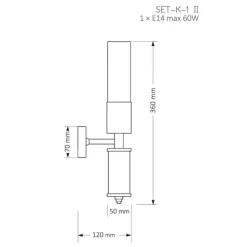Kutek Mood Seti K1 II - kinkiet nowoczesny