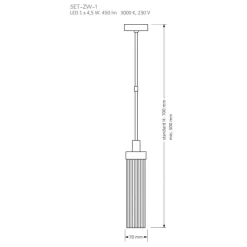 Kutek Mood Seti ZW-1 - lampa wisząca