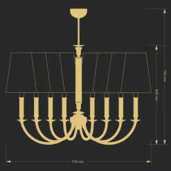 Kutek Napoli ZW 8 - żyrandol