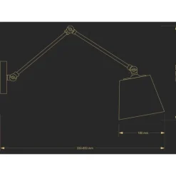 Kutek Tadea KN - kinkiet stylowy na wysięgniku