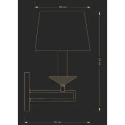 Kutek Zola K - kinkiet stylowy