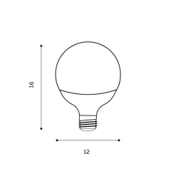 Led smart e27 15w cct dimm rgb globe 120 - Azzardo