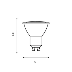 Led smart gu10 5w cct dimm rgb wh - Azzardo