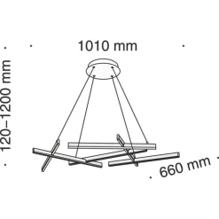 Maytoni Line S - nowoczesna lampa wisząca led