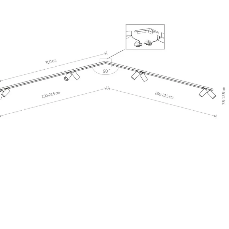 MONO CORNER 2x200 7753 - reflektor uniwersalny