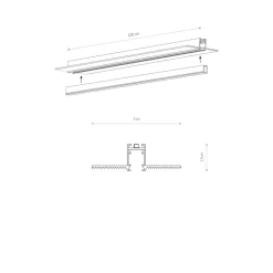 Nano - lvm recessed track 1m 11730