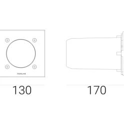 Norlys Rena 1557 - oprawa zewnętrzna wpuszczana