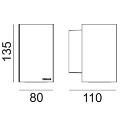Norlys Sandvik 1740 - kinkiet zewnętrzny