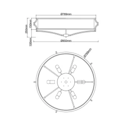 Orlicki Design Stesso PL Gold / Nero L