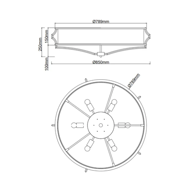 Orlicki Design Stesso PL Gold / Nero L