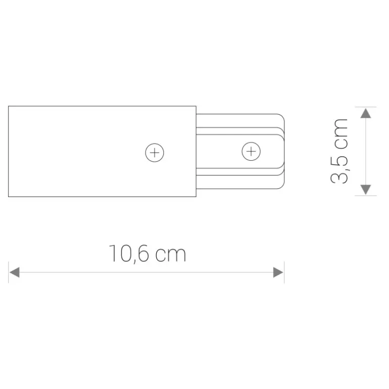 Profile power end cap 9463