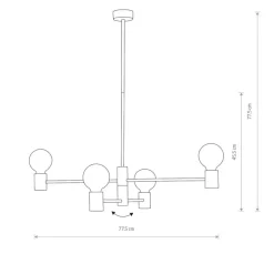 Radius IV - lampa wisząca