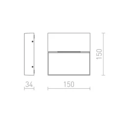 Redlux Aqila SQ - lampa wpuszczana led IP54