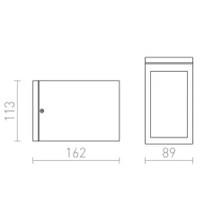 Redlux Cabox - kinkiet zewnętrzny IP54