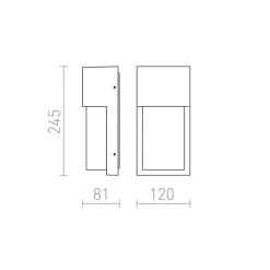 Redlux Chicago - kinkiet zewnętrzny IP44