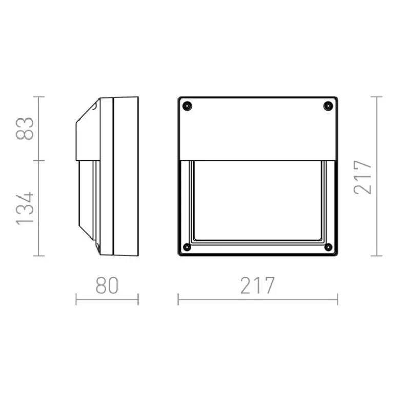 Redlux Delta 215 - lampa zewnętrzna ścienna IP54