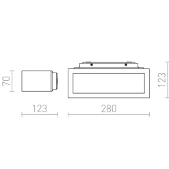 Redlux Gino - kinkiet zewnętrzny IP44