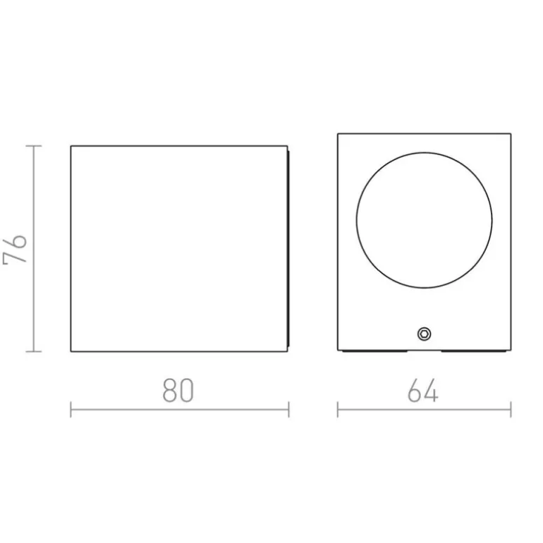 Redlux Kubi 1 - kinkiet zewnętrzny IP54