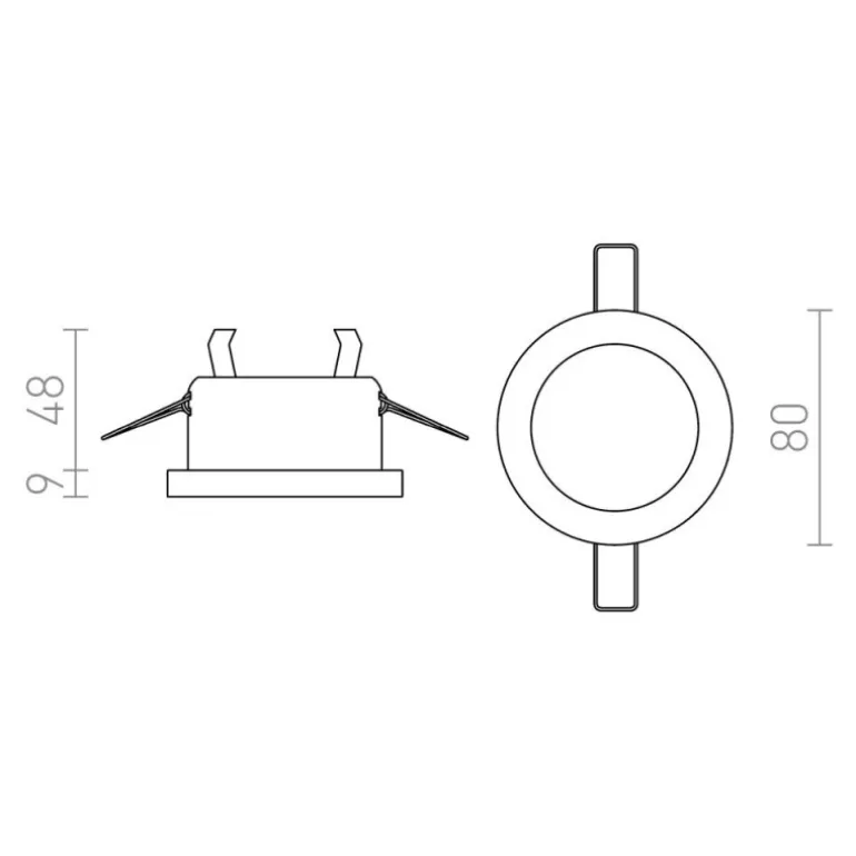 Redlux Majestic IP44 - oprawa wpuszczana