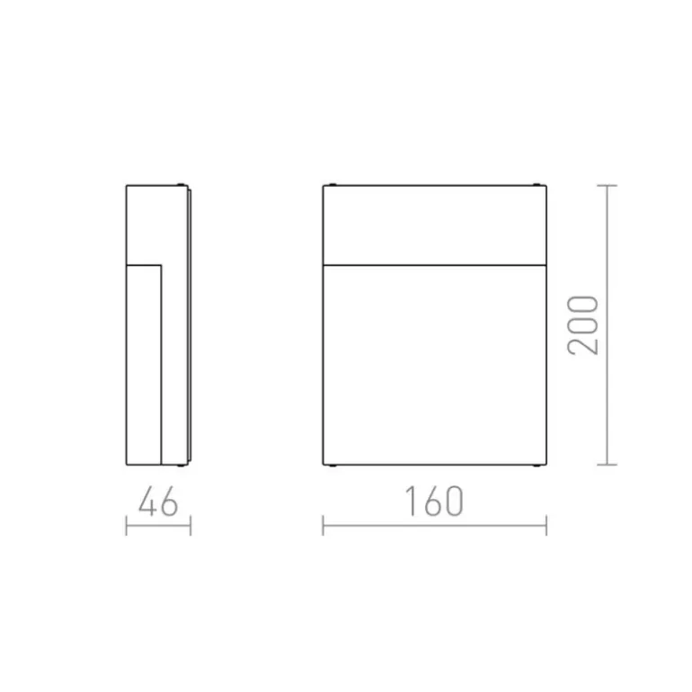 Redlux Veria - kinkiet zewnętrzny IP54