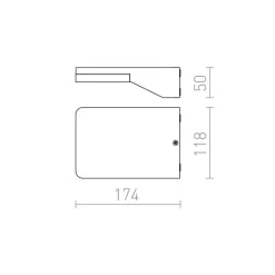 Redlux Virgo - kinkiet zewnętrzny IP65