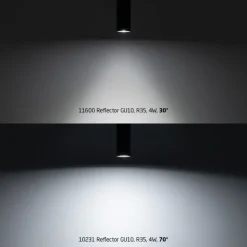 Reflector led, gu10, r35, 4w , ceramic 11600