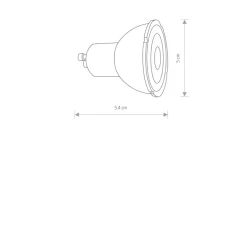 Reflector led, gu10, r50, 7w, dimmable 10998