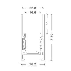 Szyna magnetyczna natynkowa